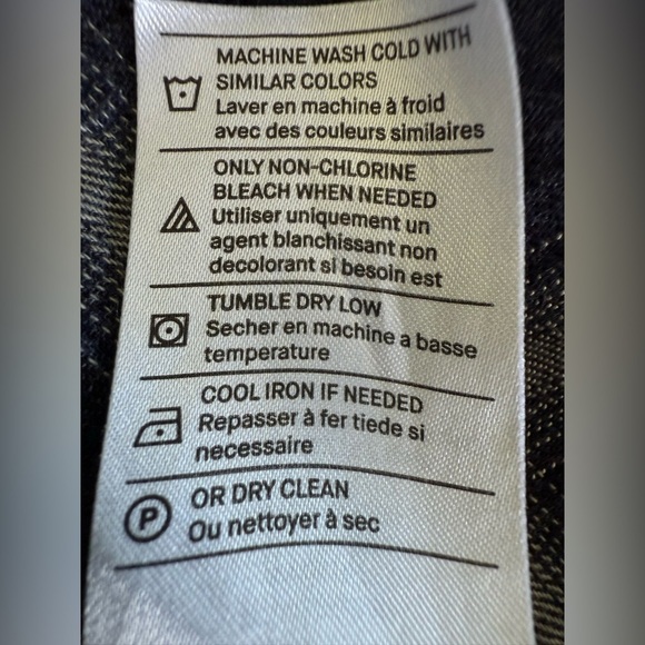 Vince Men’s Classic Fit Navy Plaid Button-Down Shirt Size L - Picture 10 of 10